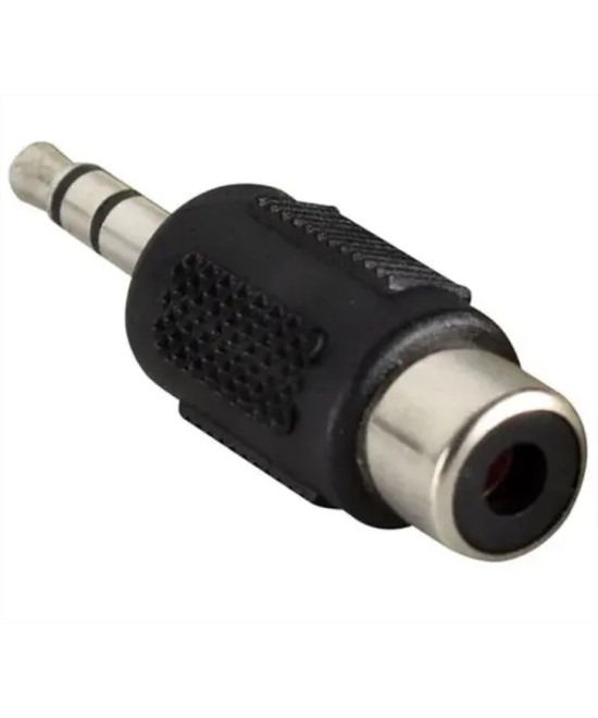 Adaptador de audio entrada RCA hembra salida macho 3.5mm Stereo