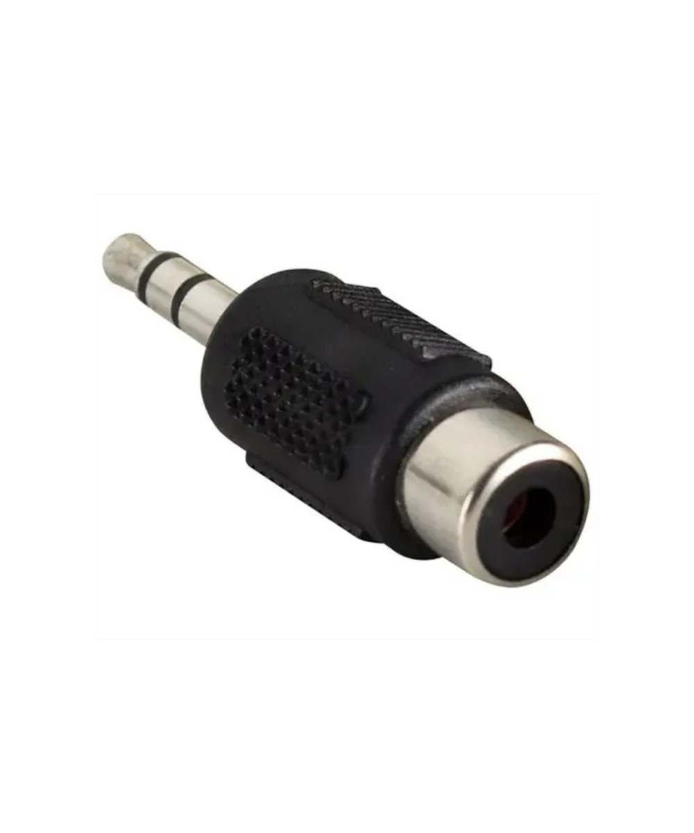 Adaptador de audio entrada RCA hembra salida macho 3.5mm Stereo