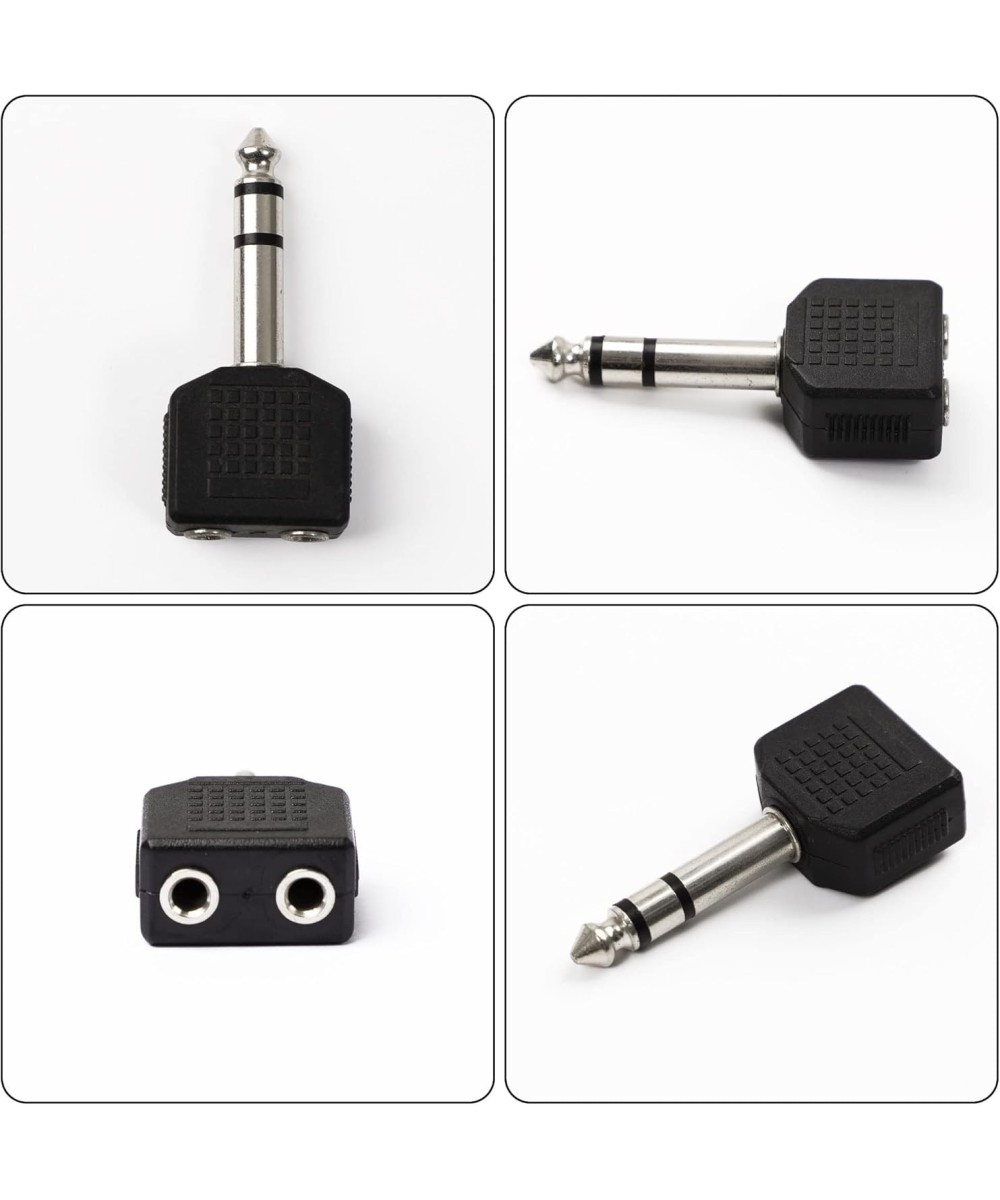 Adaptador 2 entradas 3.5mm 1 salida 6.35mm