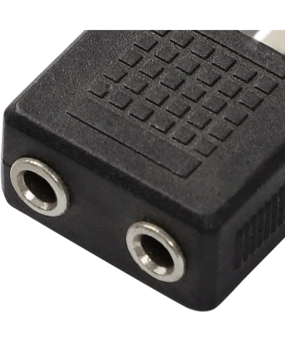 Adaptador 2 entradas 3.5mm 1 salida 6.35mm