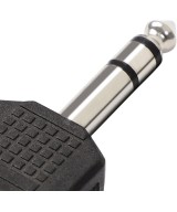 Adaptador 2 entradas 3.5mm 1 salida 6.35mm