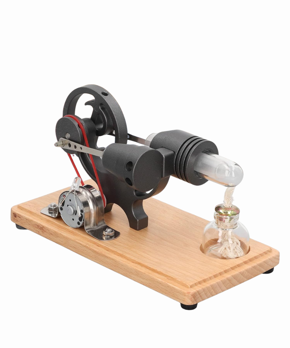 Motor térmico Stirling Modelo A base madera