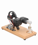 Motor térmico Stirling Modelo A base madera