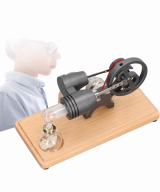 Motor térmico Stirling Modelo A base madera