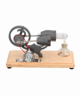 Motor térmico Stirling Modelo A base madera
