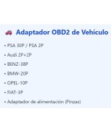 Adaptadores OBD2 kit Vehiculo/Camion (8 piezas)