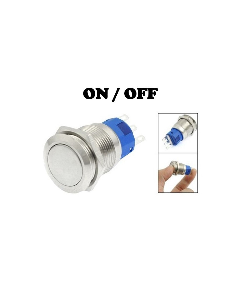 Interruptor Metalico 3 pines ON / OFF 16/19/22MM (NO/NC)