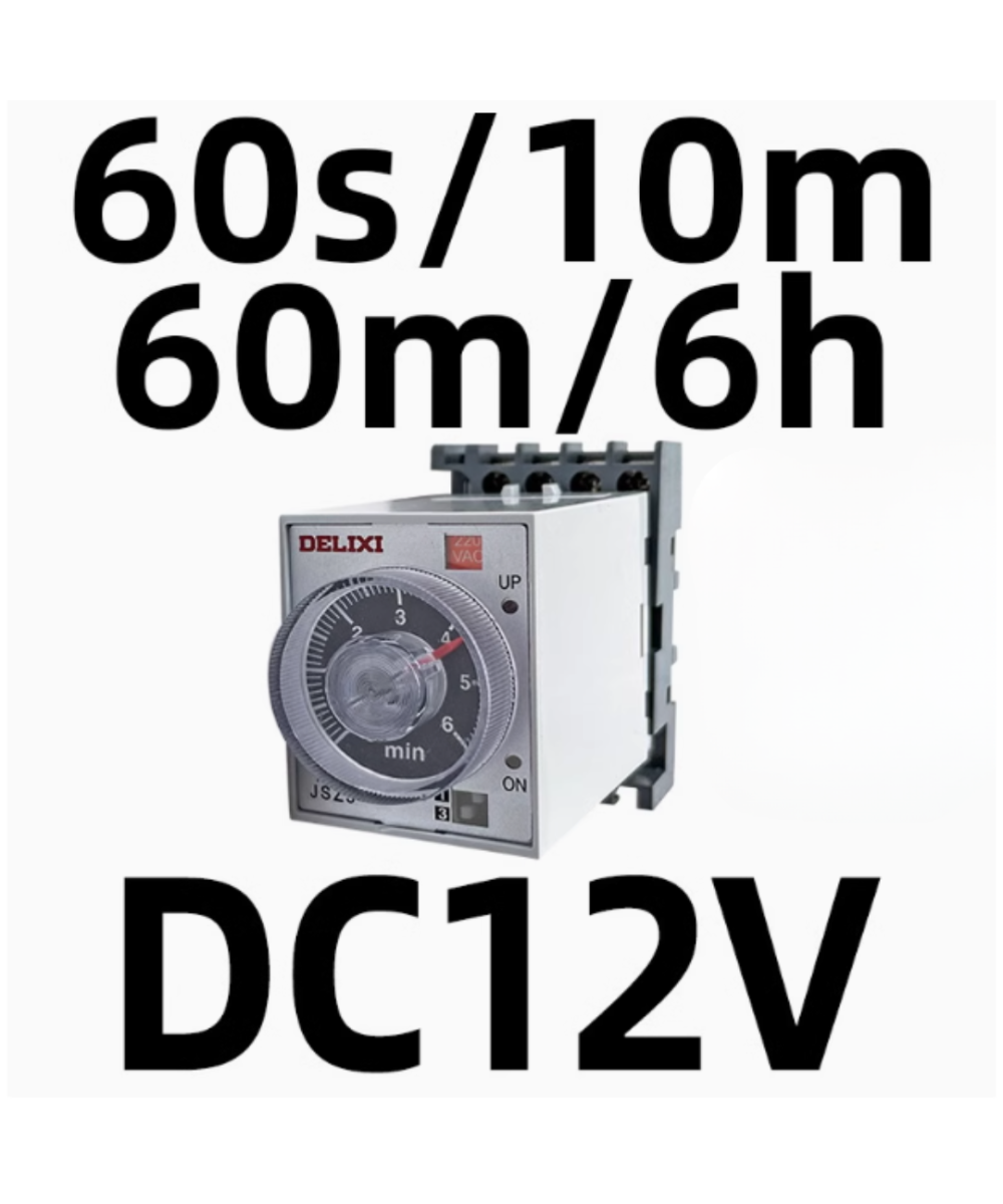 Temporizador JSZ3A-E 12V DC / 220V AC delixi