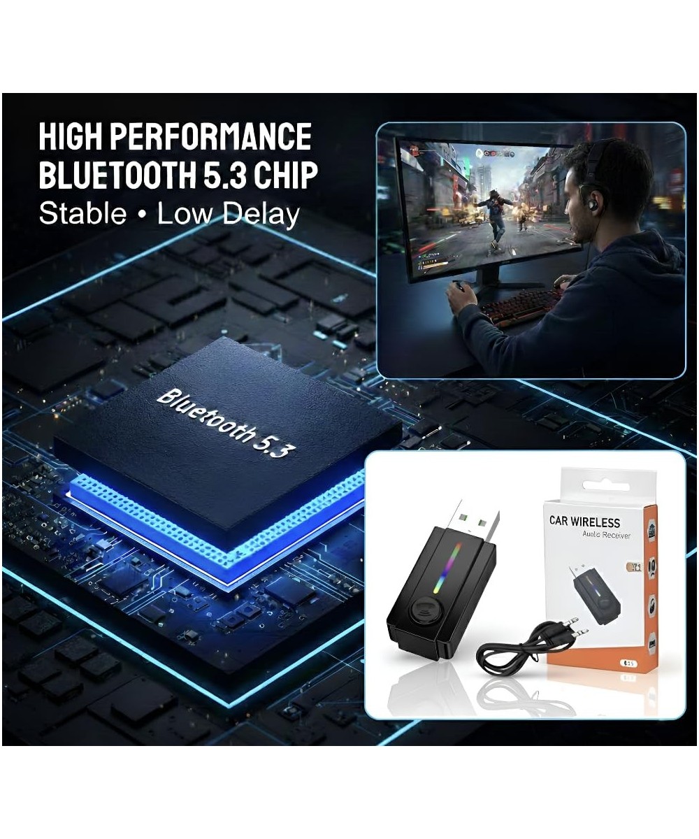 Adaptador Bluetooth 5.3 para Vehiculo/Parlante 3.5mm