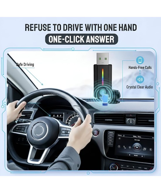Adaptador Bluetooth 5.3 para Vehiculo/Parlante 3.5mm