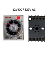 Temporizador JSZ3A-E 12V DC / 220V AC delixi