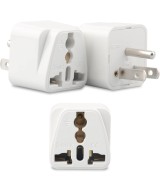 Adaptador de enchufe electrico europeo / asiatico a americano