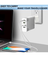 Adaptador de enchufe electrico europeo / asiatico a americano