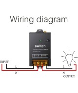 Rele inalámbrico 100-240V 30amp 3km 433mhz
