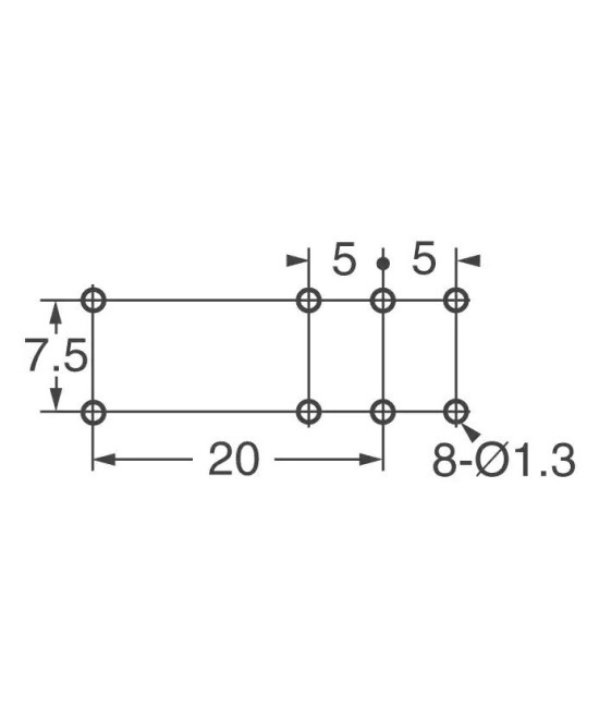 Rele de Potencia DPDT 12V 8A G2RL-2  12/24 VDC