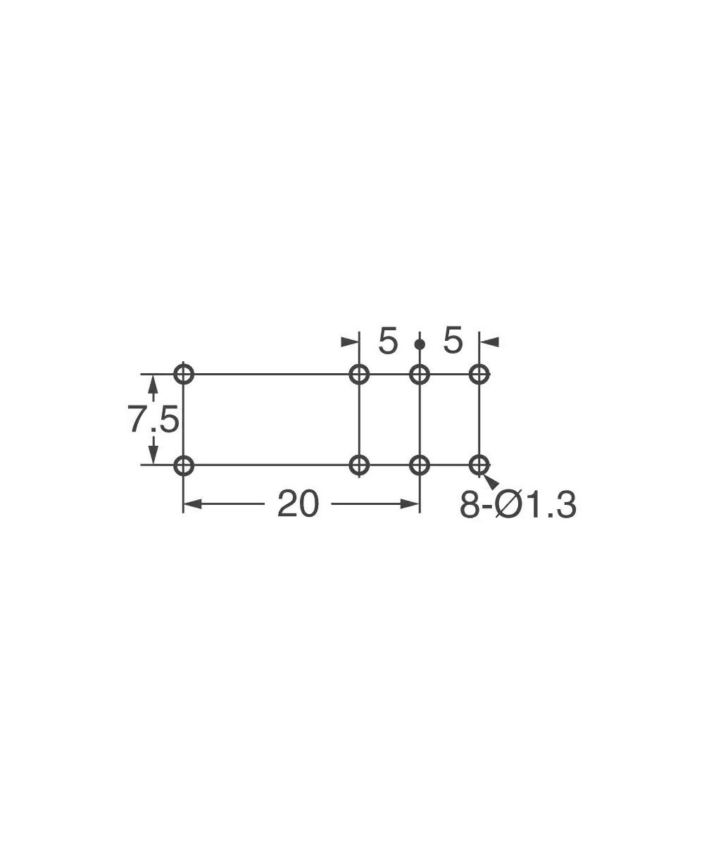 Rele de Potencia DPDT 12V 8A G2RL-2  12/24 VDC