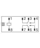 Rele de Potencia DPDT 12V 8A G2RL-2  12/24 VDC