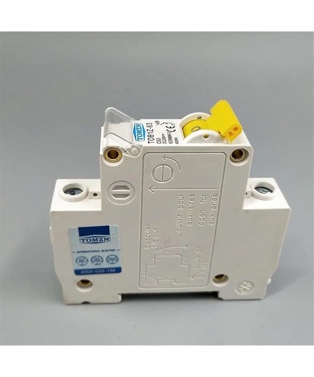 Breaker DC 1 polo MCB TOMZN Curva C Corriente Continua 250V 10-63A