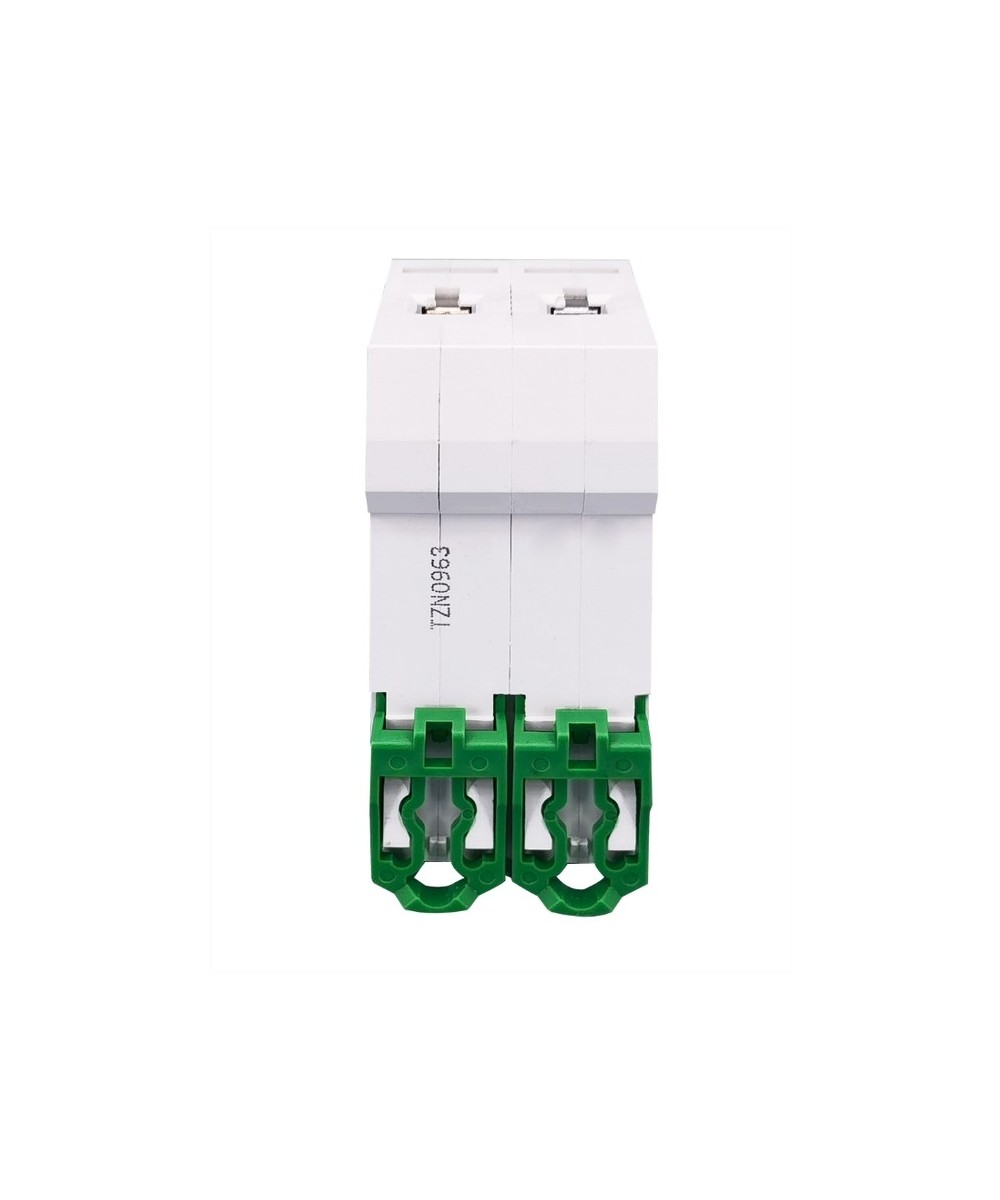 Breaker DC 2 polos MCB TOMZN Curva C Corriente Continua 600V 10-63A