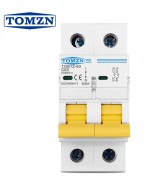 Breaker DC 2 polos MCB TOMZN Curva C Corriente Continua 600V 10-63A