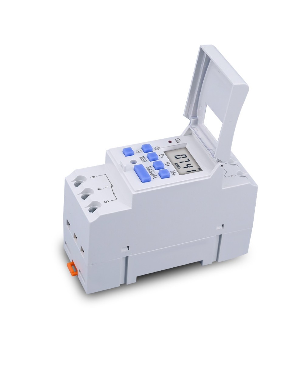 Temporizador Digital Programable Semanal Monofasico 15A para Riel TOMZN 110/220/12vDIN  AHC15A