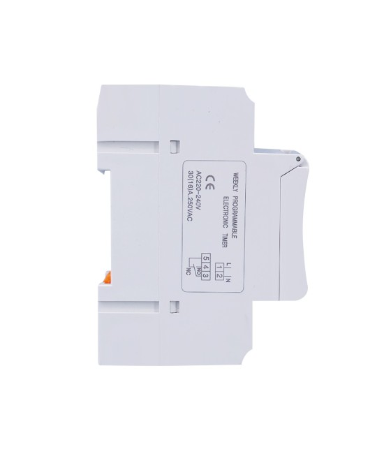 Temporizador Digital Programable Semanal Monofasico 15A para Riel TOMZN 110/220/12vDIN  AHC15A
