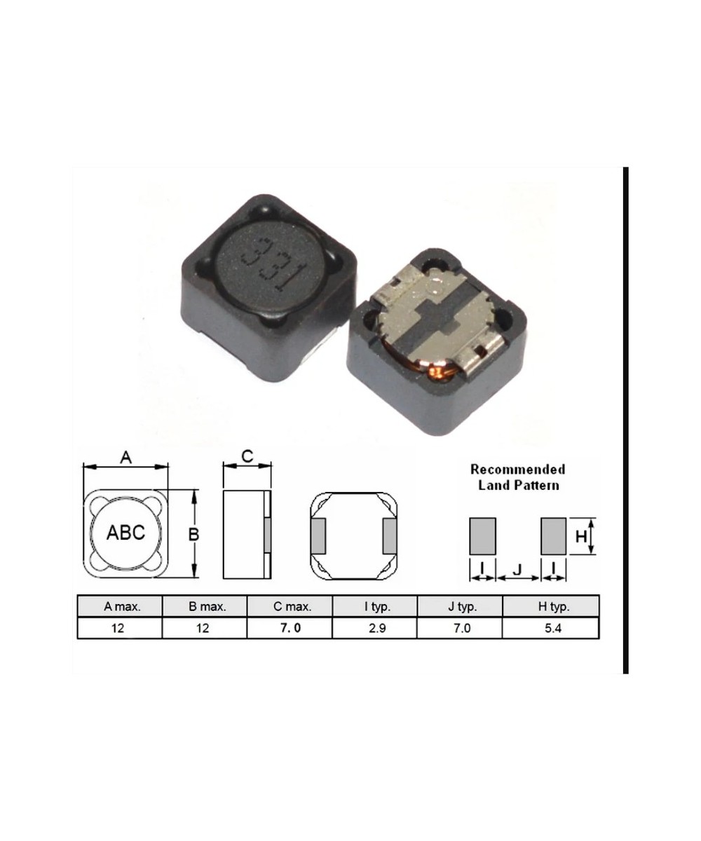 Inductores de potencia blindados SMD CD127