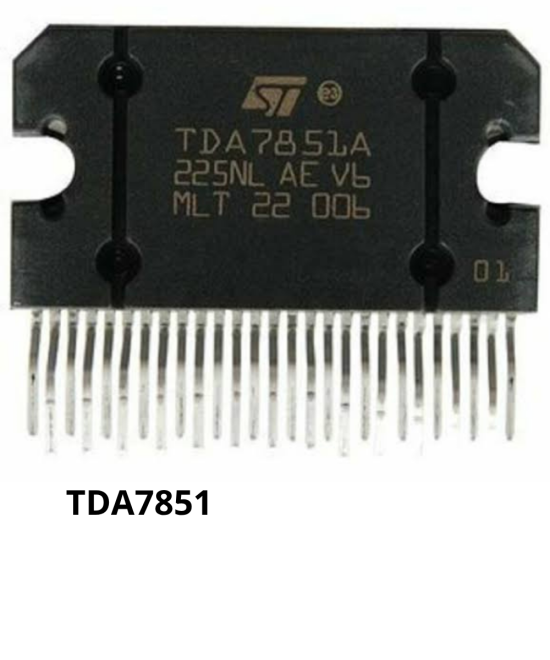 Amplificador de audio de clase AB TDA7851