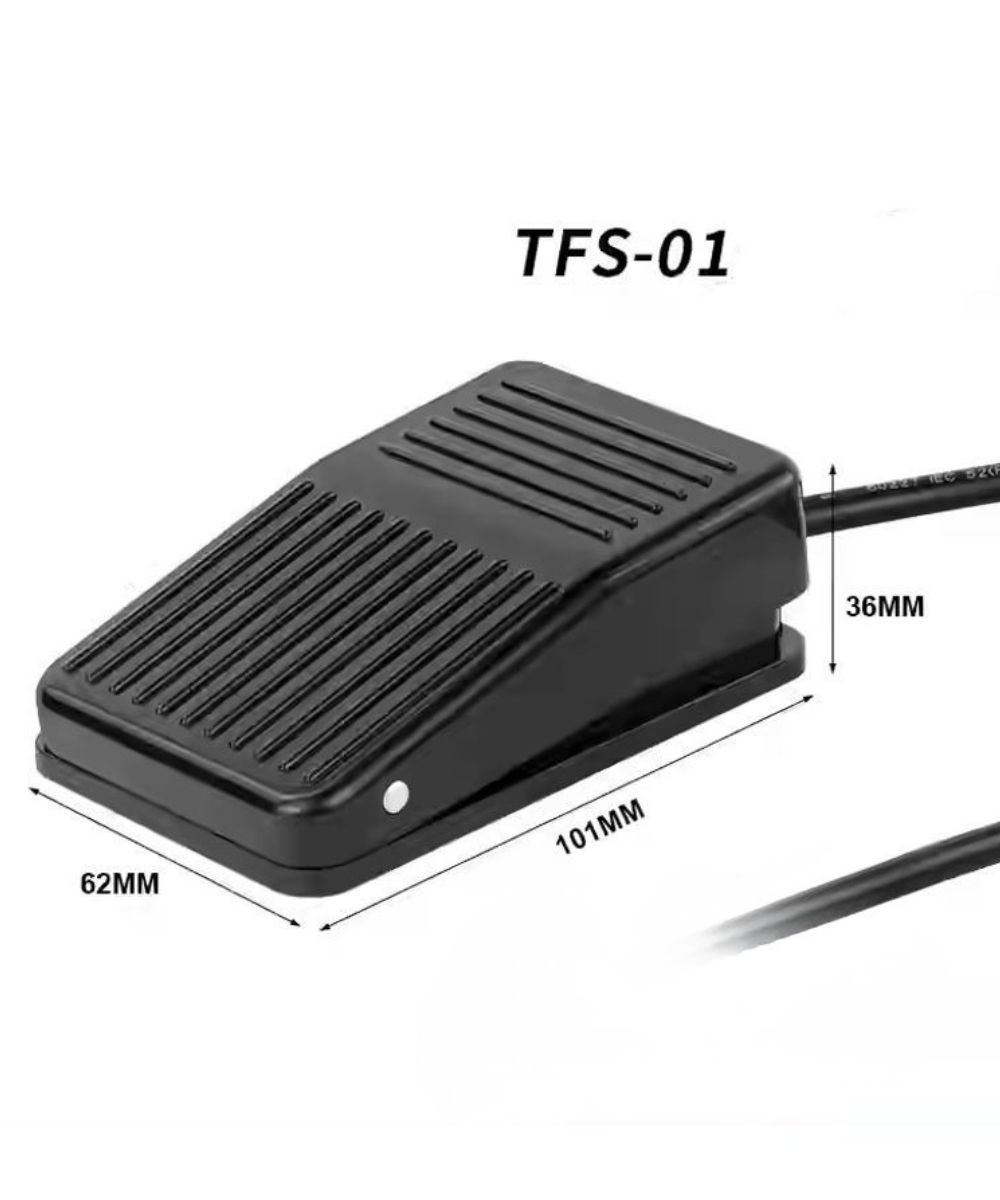 Interruptor de pedal TFS-1 con cable de 2m