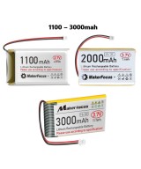 Bateria tipo LiPo recargable 3.7V 1100 - 3000mah conector JST 1.25mm