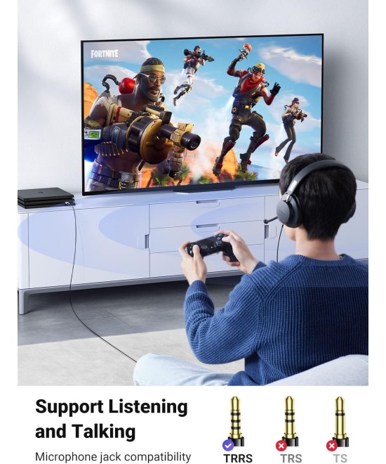 Adaptador de sonido estéreo externo USB a 3.5mm UGREEN