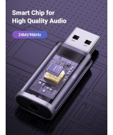 Adaptador de sonido estéreo externo USB a 3.5mm UGREEN