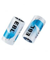 Bateria No recargable de iones de litio EBL CR123a de 1600mAh