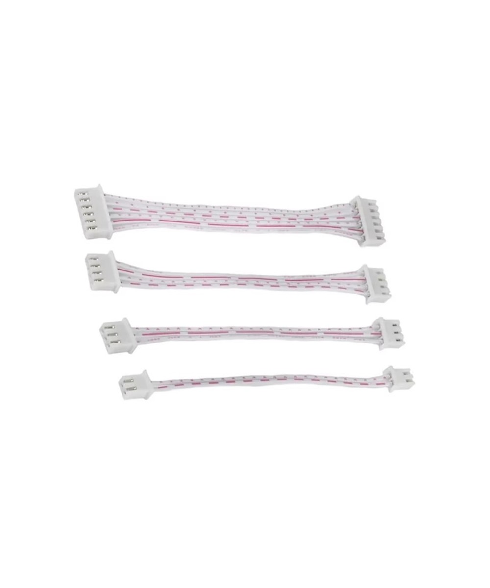 Terminal con conector hembra XH2.54 de 20cm, JST 2,54mm, cable rojo y blanco 2 - 5 pines, 26AWG