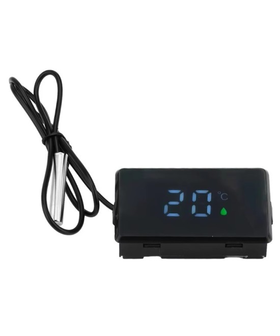 Termometro impermeable con pantalla tactil LED mas sonda