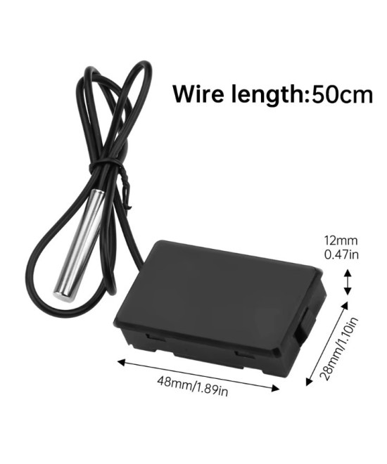 Termometro impermeable con pantalla tactil LED mas sonda