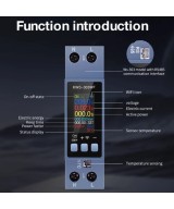 Medidor de energía inteligente WiFi KWS-303WF, 8 en 1