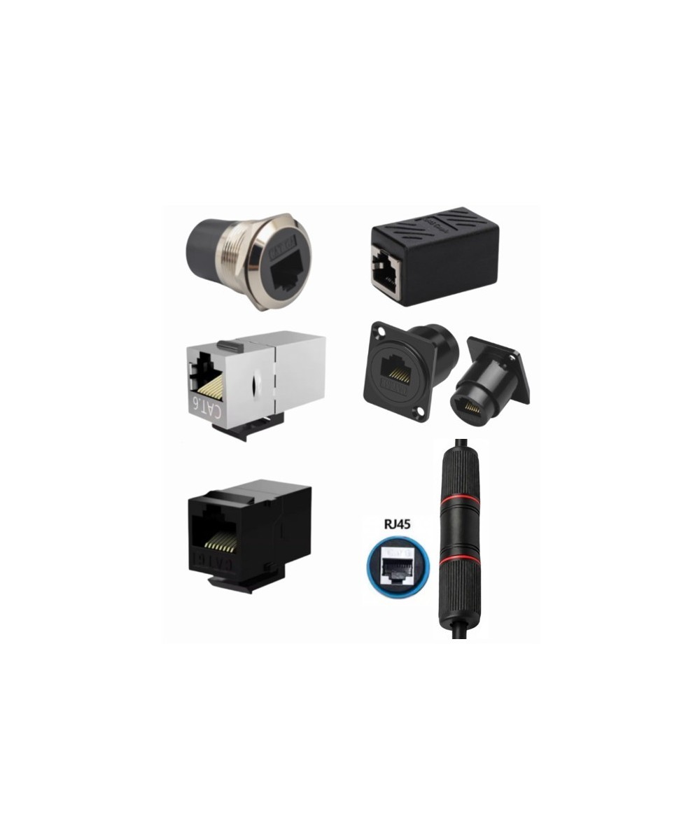 Acoplador RJ45 Hembra-Hembra para cable de red