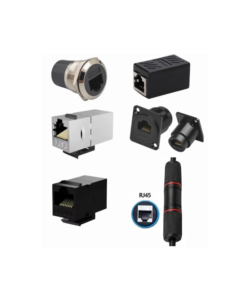Acoplador RJ45 Hembra-Hembra para cable de red