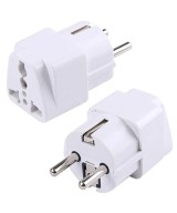 Adaptador de enchufe electrico de americano a europeo redondo