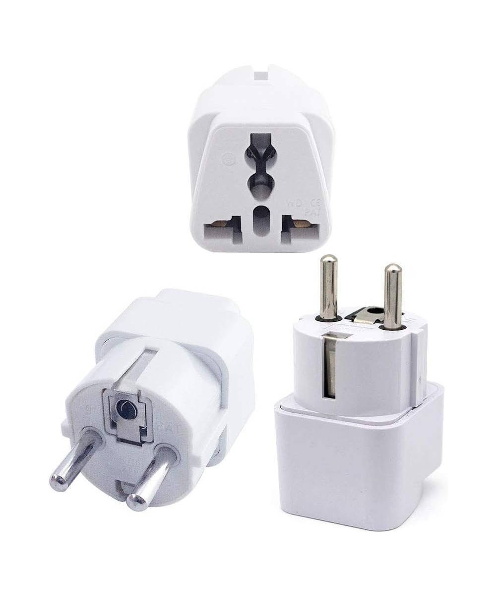 Adaptador de enchufe electrico de americano a europeo redondo