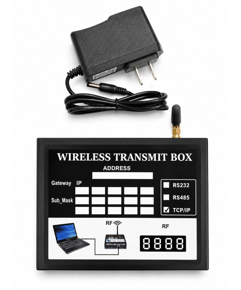 Controlador de pantalla LED inalámbrico por radiofrecuencia (RF) TCP/IP, RS485, RS232 150*120*48MM