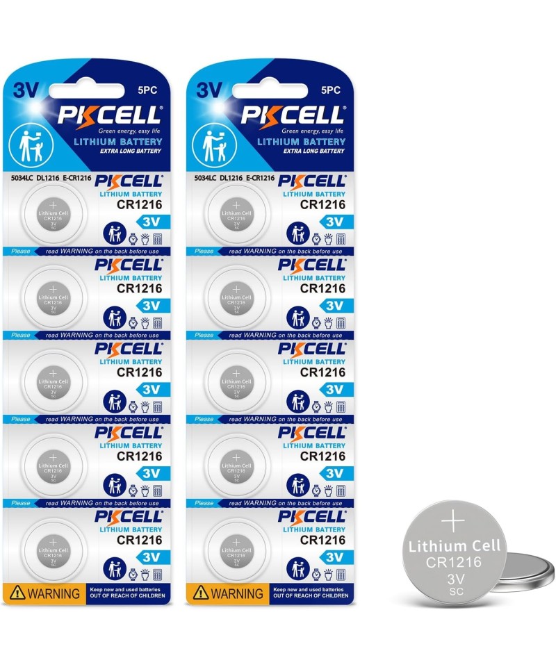 Baterías CR1216 3V PKCELL