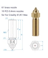 Kit de Boquilla para extrusor de impresora 3D CREALITY K1, K1 Max, Ender 3 V3 KE, CR-10 SE, CR-M4 (10U)