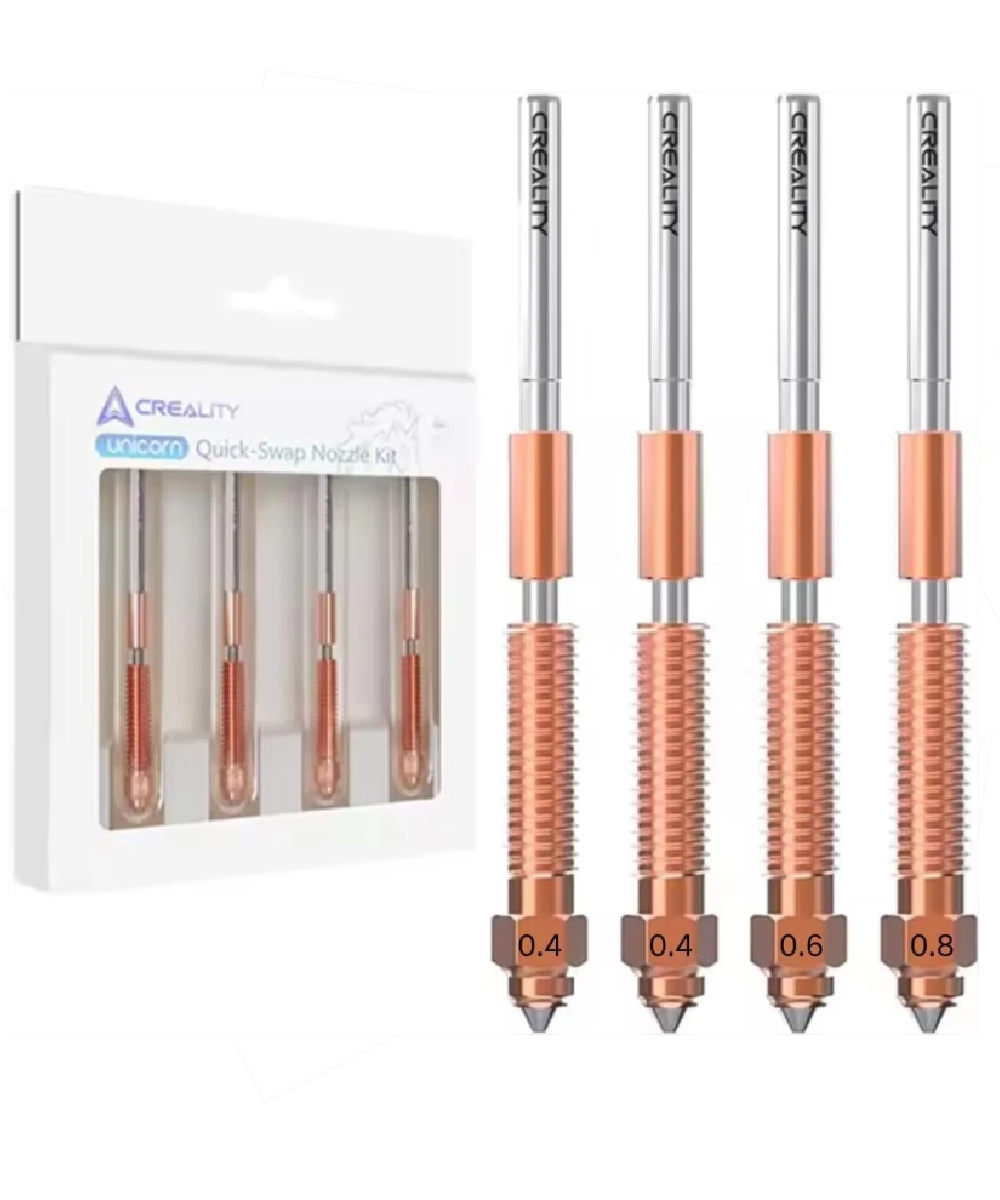 Kit de boquillas de intercambio rápido "Unicorn" para K1C/Ender-3 V3/Ender-3 V3 Plus (4 unidades)