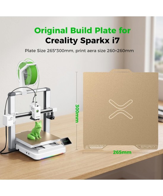 Cama magnetica para impresora SPARKX i7 DUAL 300x265mm