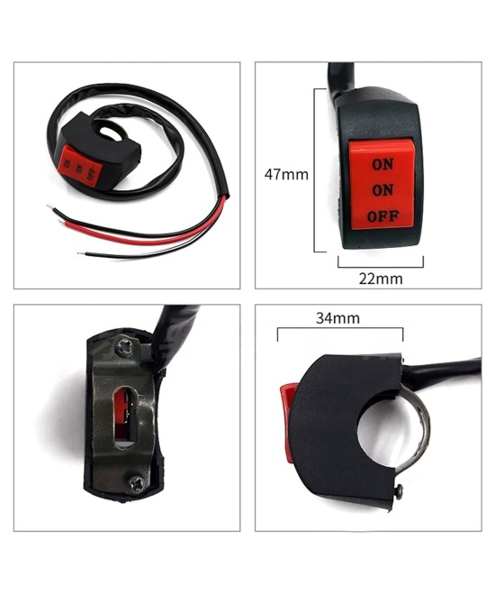 Interruptor de palanca para manubrio de motocicleta
