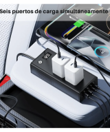 Inversor de corriente para automóvil de 200 W 12 V a 110 V, carga rápida PD 30 W, protección contra sobre carga