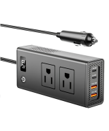Inversor de corriente para automóvil de 200 W 12 V a 110 V, carga rápida PD 30 W, protección contra sobre carga