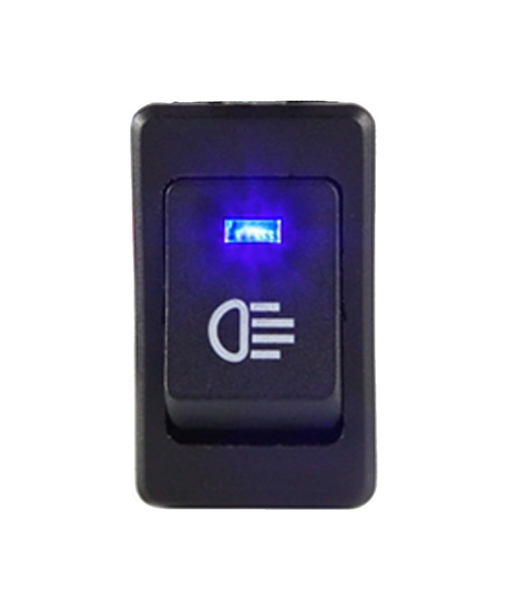 Interruptor para luces con indicador LED  12V 35A  ASW-17D Rojo/Amarillo/Azul